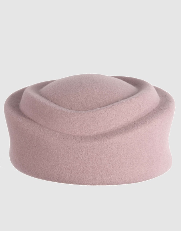 Max Alexander - Felt Dusty Pink Pillbox Hat