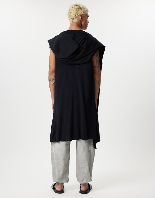 Surrounded By Ghosts - The Natrolite Hooded Rib Knit Sleeveless Cardigan