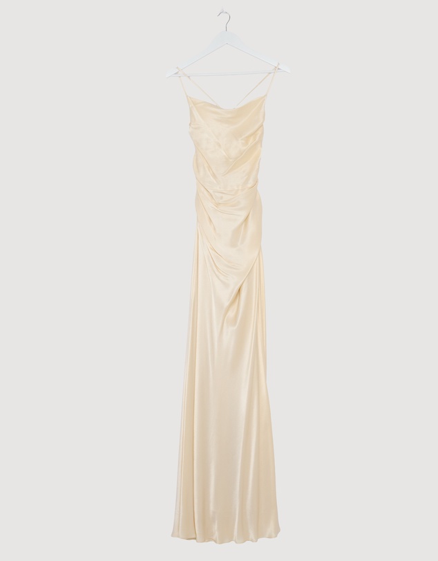 Revibe - Repaired Shona Joy La Lune Lace Back Maxi Dress - AU 8