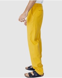 Justin Cassin - Parish Straight Linen trouser