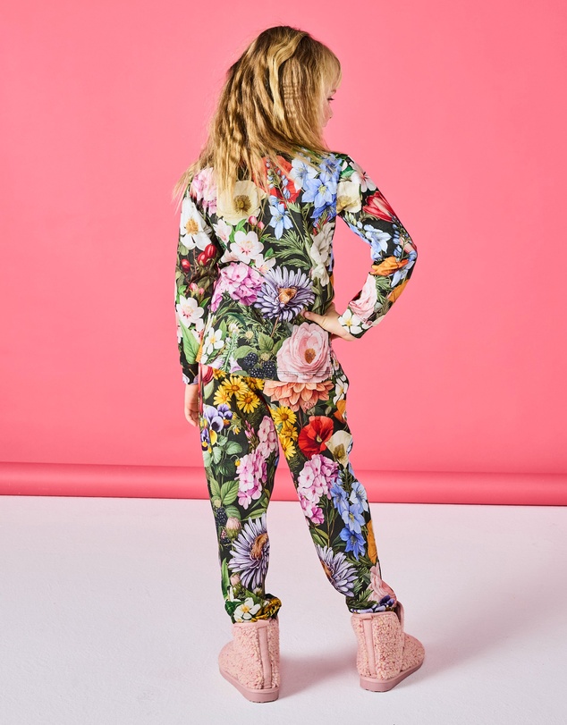 Kip&Co - Cottage Garden Eden Kids Organic Cotton Long Sleeve Top and Pants Pyjama Set - Babies-Teens