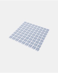Buckle - Black and Navy Checks 5-Pack 100% Sustainable Cotton Handkerchief Set