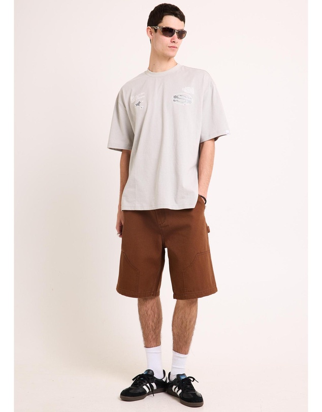 Black Noise White Rain - Industrial Carpenter Shorts