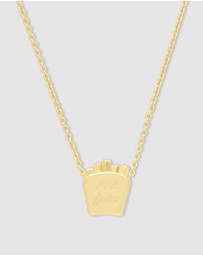 Wanderlust + Co - Fries Gold Necklace