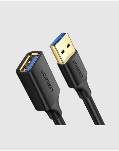 Ugreen - UGreen USB 3.0 A Male to Female Extension Cable 0.5M Black 5Gb s Data Transfer