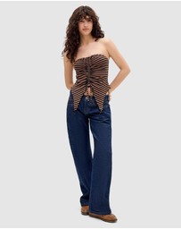 BDG By Urban Outfitters - Striped Ruched Bandeau