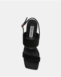 Steve Madden - Wendie Black Suede Heels