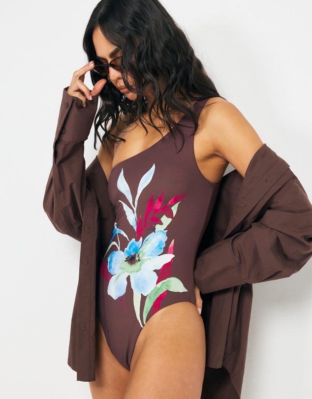 AERE - Uluwatu One Shoulder Swimsuit