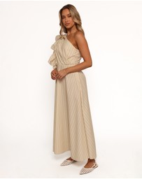 Petal & Pup - Meggy Maxi Dress - Sand/White