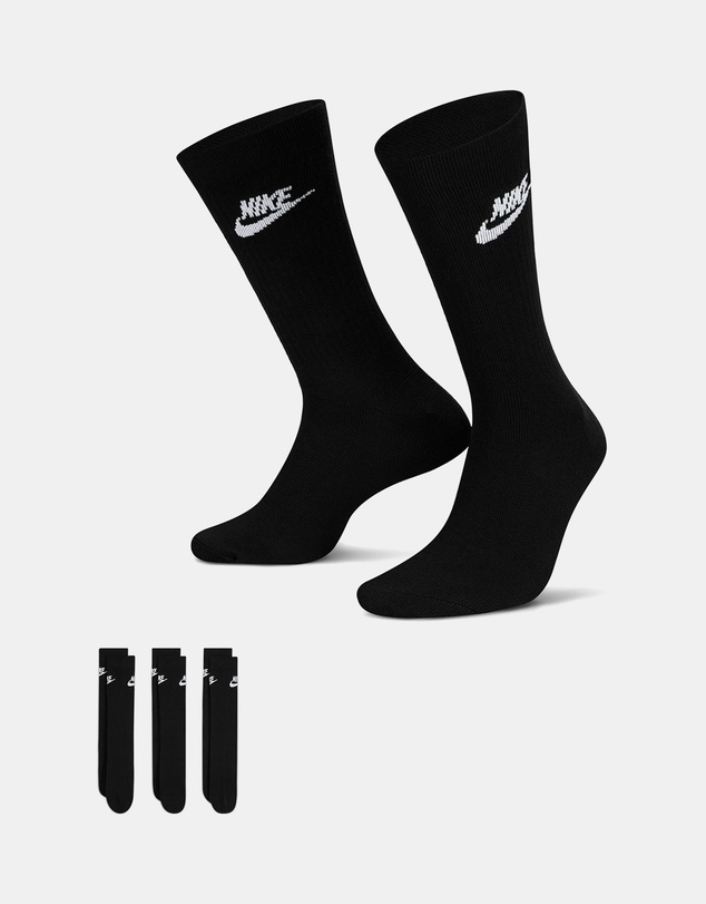 Nike - Sportswear Everyday Essential 3-Pack Crew Socks - Unisex