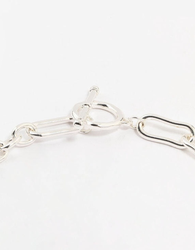 Lovisa - Silver Plated Mixed Link Necklace