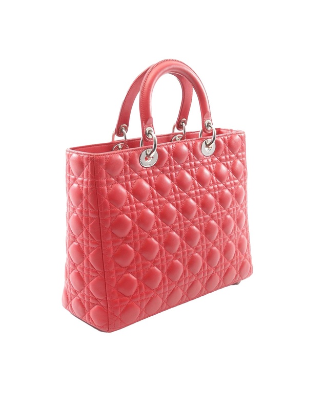 Pre-Loved by Azura Reborn - Pre-Loved Large Lambskin Cannage Lady Dior