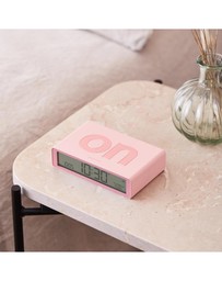 Lexon - Lexon Flip Classic Reversible Alarm Clock - Pink