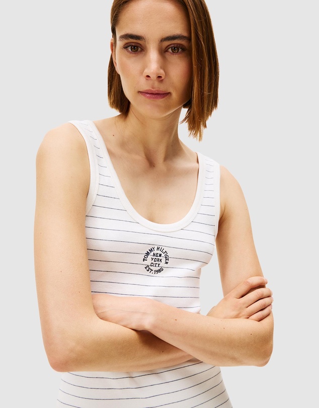 Tommy Hilfiger - Roundall Rib Slim Tank Dress
