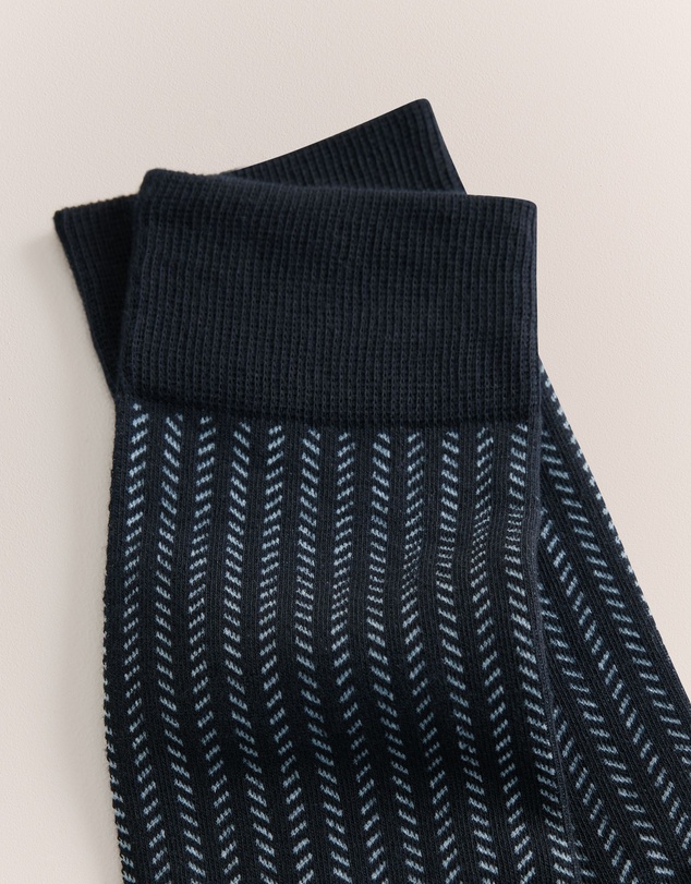 Trenery - Arrow Stitch Sock in Night Sky