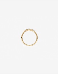 Michael Hill - 0.40 Carat TW Fancy Cut Laboratory-Grown Diamond Four Stone Ring in 10kt Yellow Gold