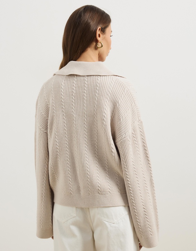 Atmos&Here - Nia Textured Knit Cardigan