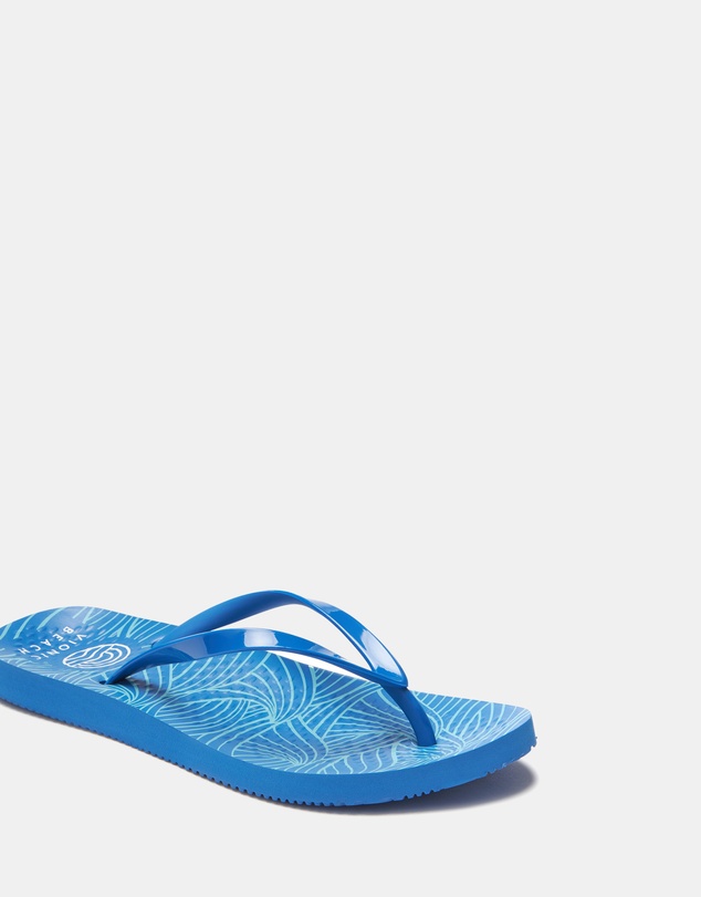 Vionic - Noosa Print Toe Post Sandal - Wave Blue