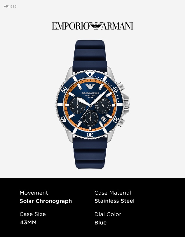 Emporio Armani - Blue Chronograph Watch