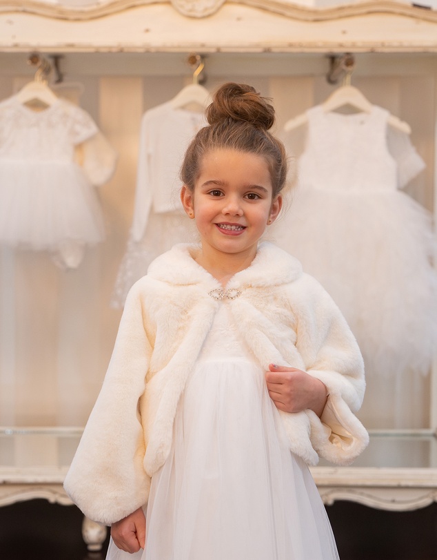 Bebe by Minihaha - Petal Faux Fur Jacket 3-7 Yrs