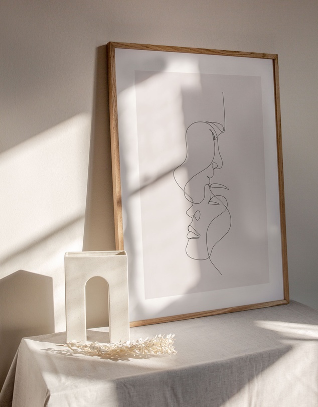Olive et Oriel - Line Figure III Art Print