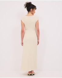 Calli - Grace Textured Jersey Maxi Dress