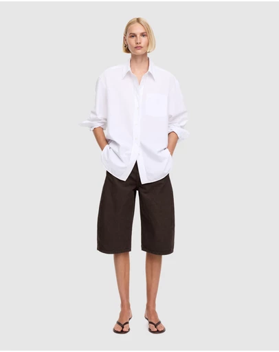 ARKET - Barrel Leg Canvas Shorts