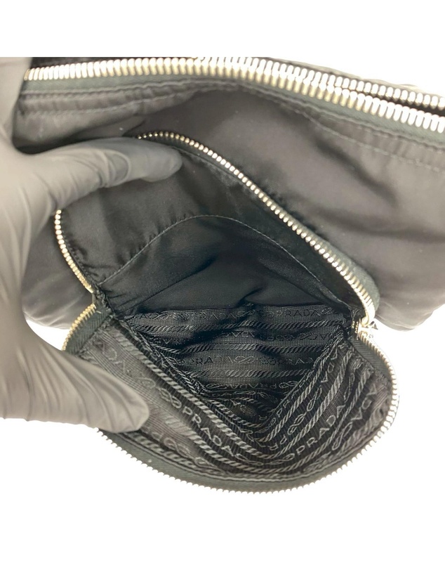 Pre-Loved by Azura Reborn - Pre-Loved Saffiano Trimmed Tessuto Shoulder Bag