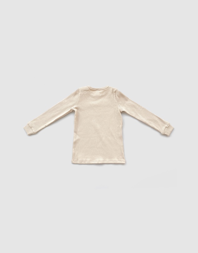 WITH LOVE FOR KIDS - Basics Thick Ribbed Long Sleeve Top - Kids