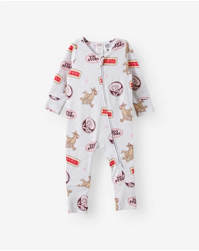 Cotton On Kids - Growie Long Sleeve Zip Romper - License