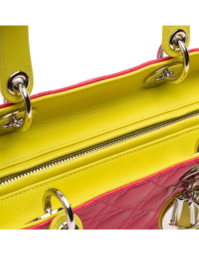 Pre-Loved by Azura Reborn - Pre-Loved Large Tricolor Lambskin Cannage Lady Dior