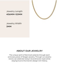 Skagen - Moderne Stak Gold Tone Necklace