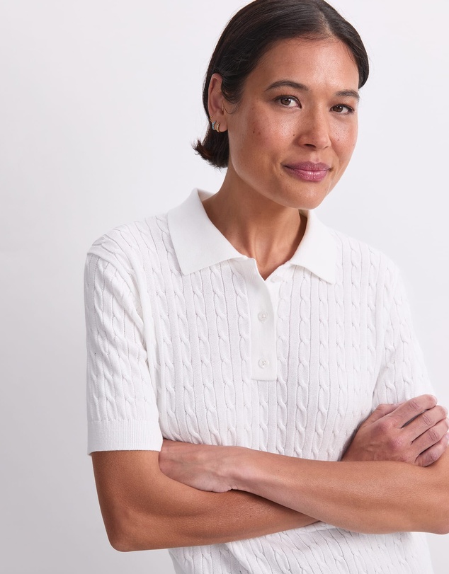 Sportscraft - Chiffon Cotton Cable Polo