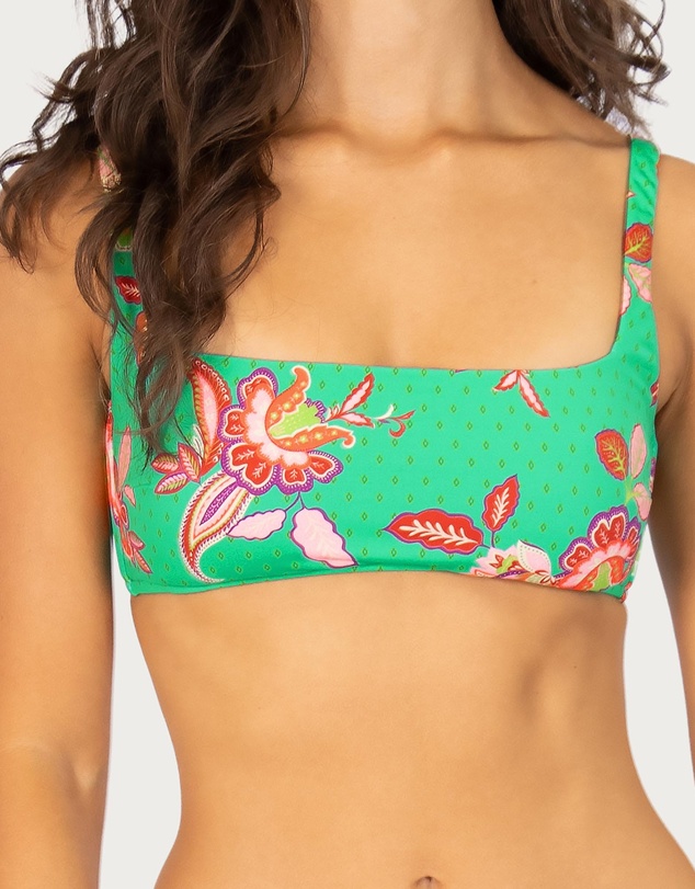 Baku Swimwear - Spice Temple Square Bralette Bikini Bra Top