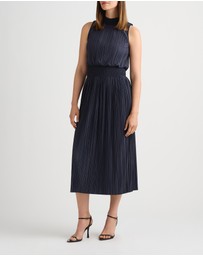 David Lawrence - Tauri Pleat Jersey Dress