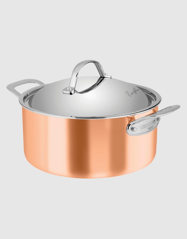 Chasseur - Escoffier Induction Casserole 24 x 11.5cm/4L - Copper