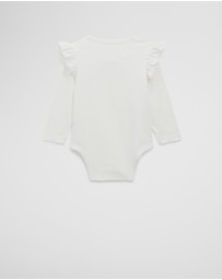 Country Road - Cotton Frill Rib Long Sleeve Bodysuit