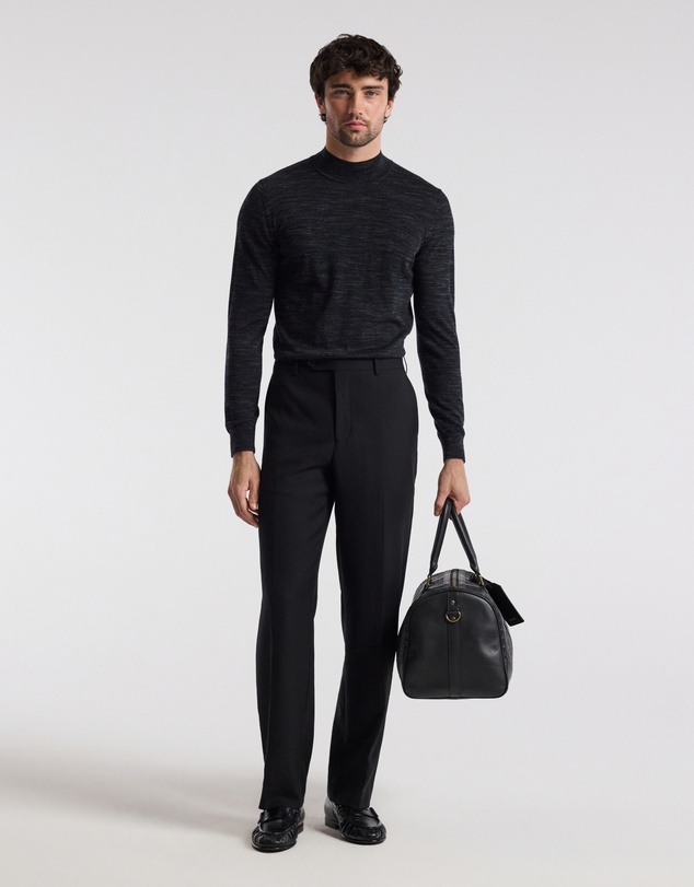 Calibre - Mock Neck Merino Wool Sweater Charcoal