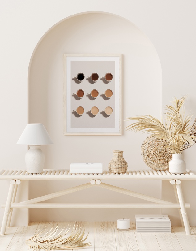 Olive et Oriel - Shades of Coffee Art Print