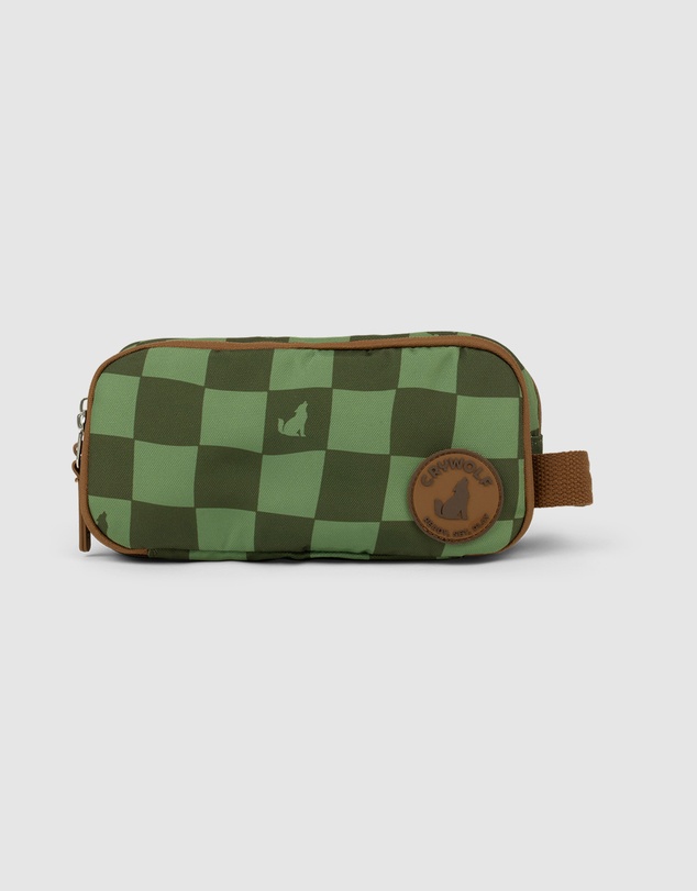 Crywolf - FABLE PENCIL CASE Green Check