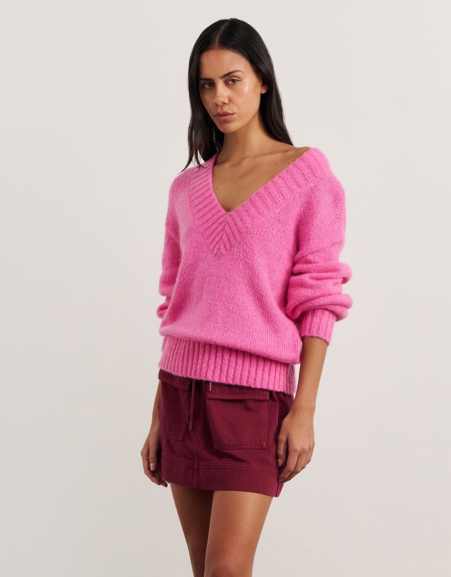 Jag - Lily V Neck Knit
