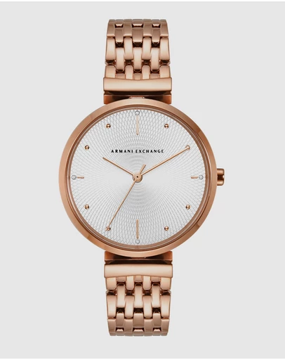 Armani Exchange - Rose Gold-Tone Women's Analogue Watch
