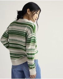 Seasalt - Seasalt Cornwall Green Bird Flight Jumper