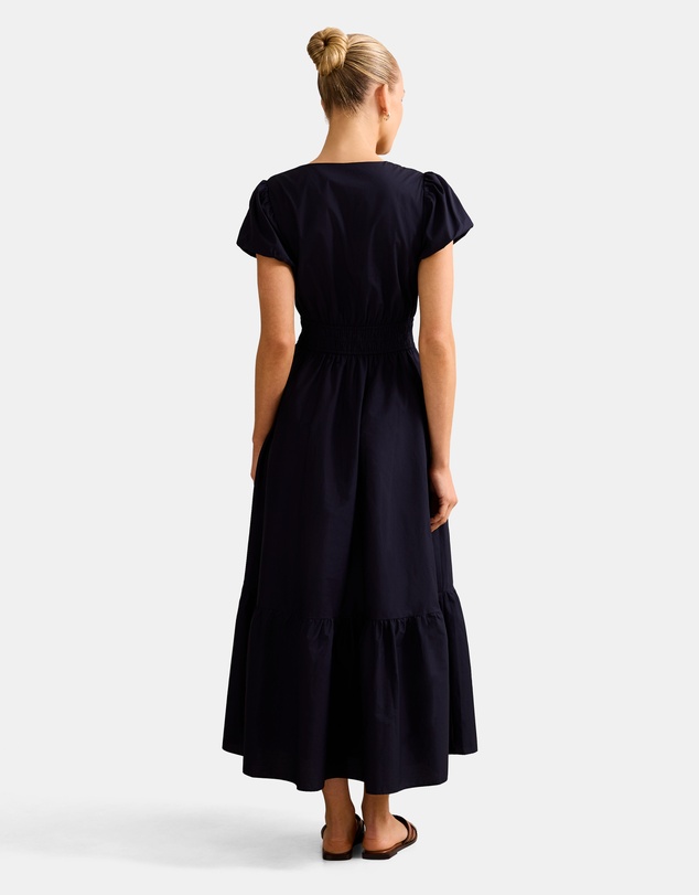 Forever New - Mara Puff Sleeves Cotton Midi Dress