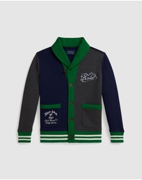 Polo Ralph Lauren - Logo Color-Blocked Fleece Cardigan - ICONIC EXCLUSIVE - Kids