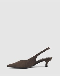 Verali - Lush Slingback Kitten Heels