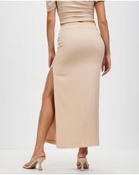 Third Form - Electric Tucked Maxi Skirt