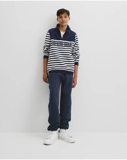 Country Road - Teen Australian Cotton Heritage Half Zip Sweat