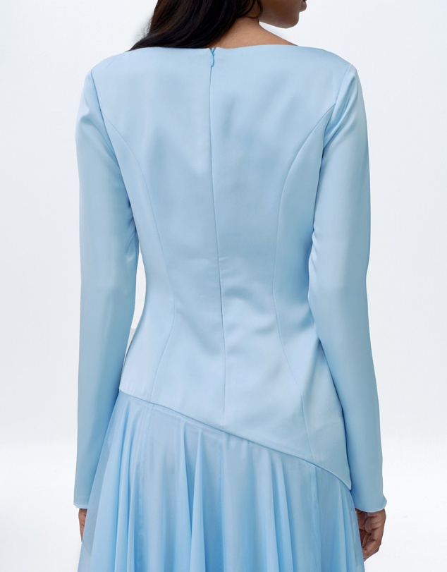 JUSTIN TONG - Selene Contrast Midi Dress