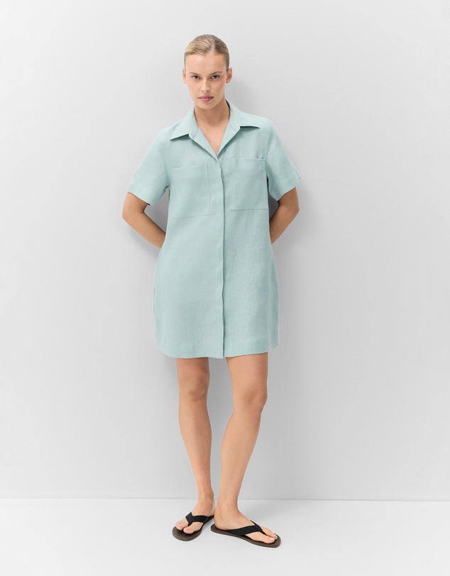 UNISON - Collared Linen Dress